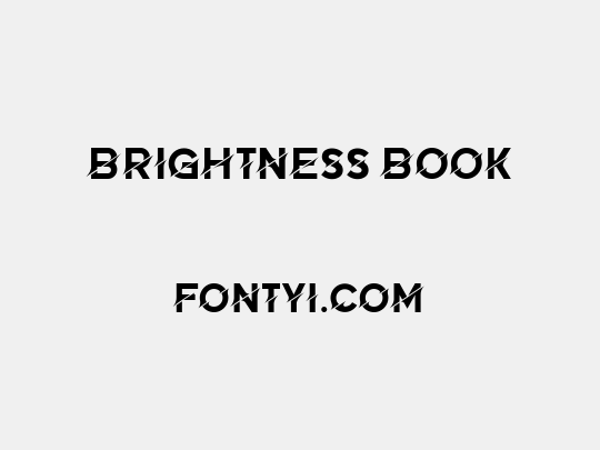 Brightness Book