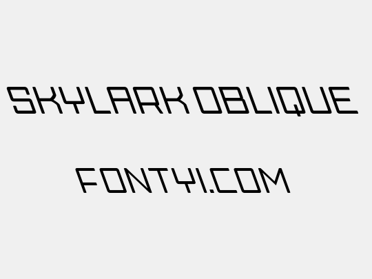 Skylark Oblique