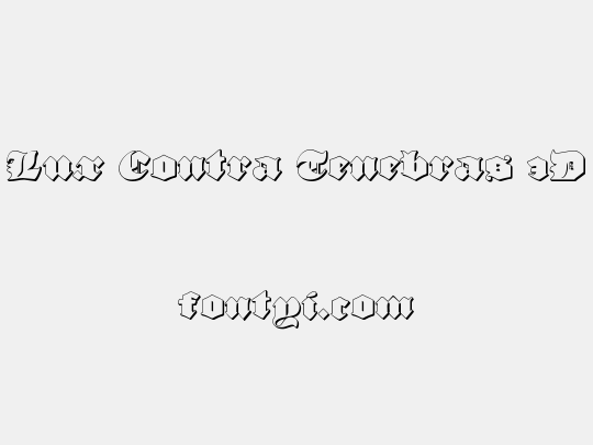 Lux Contra Tenebras 3D