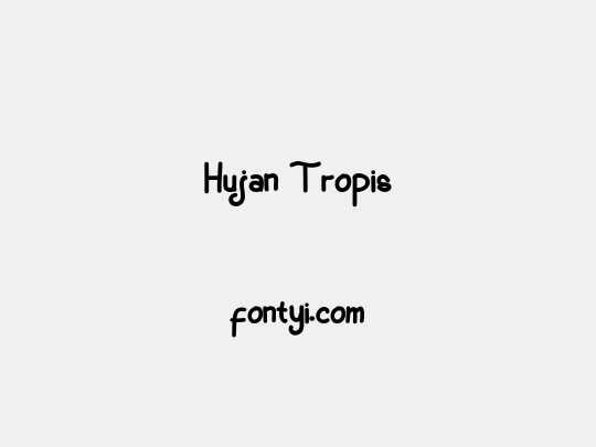 Hujan Tropis