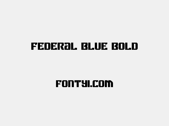 Federal Blue Bold