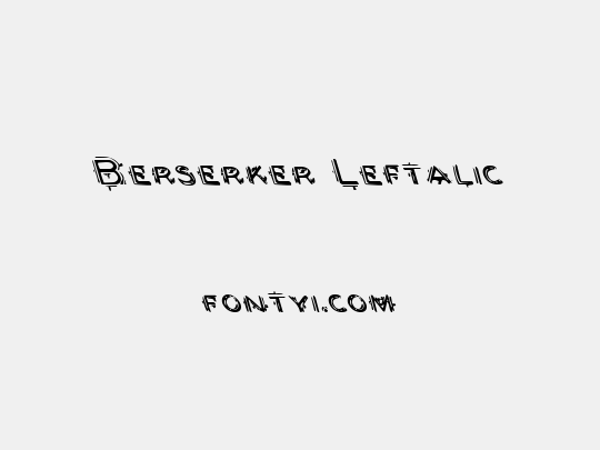 Berserker Leftalic