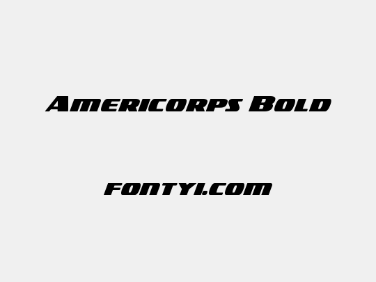 Americorps Bold