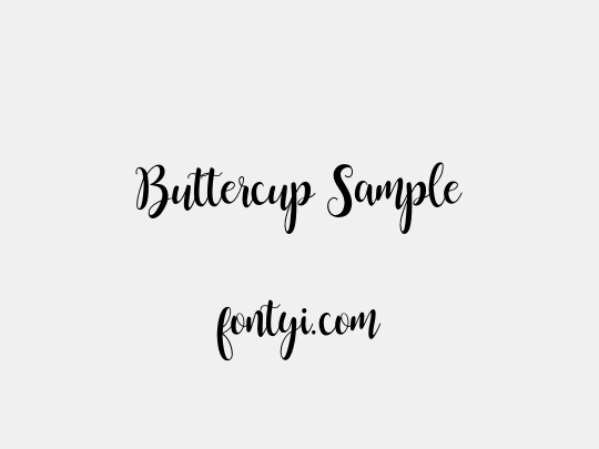 Buttercup Sample