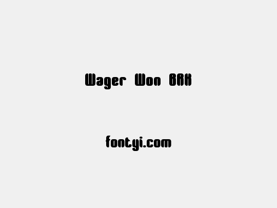 Wager Won BRK