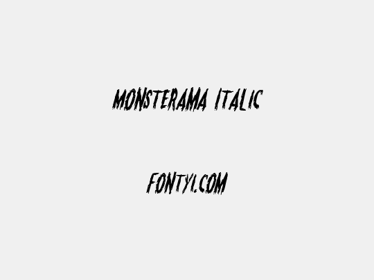 Monsterama Italic