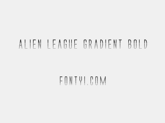 Alien League Gradient Bold