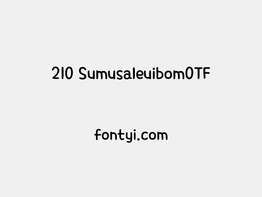 210 SumusaleuibomOTF