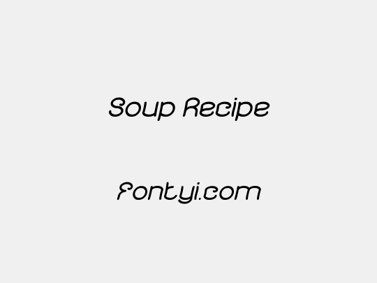 Soup Recipe