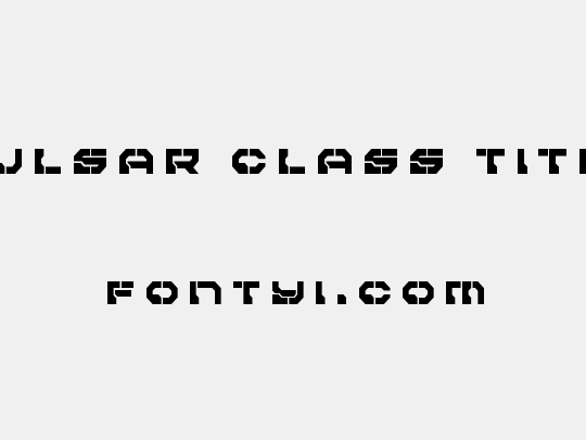 Pulsar Class Title