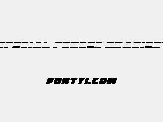 Jedi Special Forces Gradient Italic