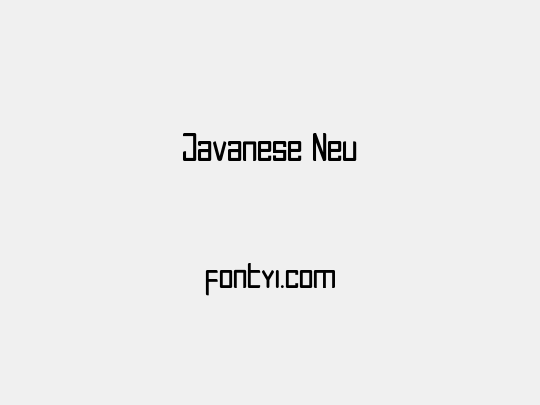 Javanese Neu