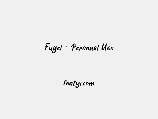 Fugel - Personal Use