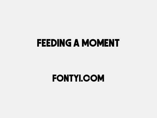 Feeding a Moment