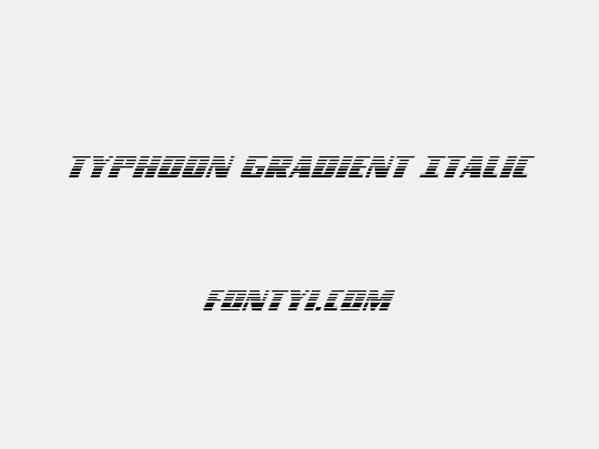 Typhoon Gradient Italic