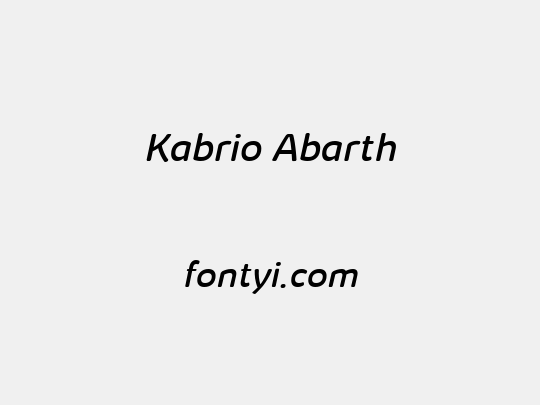 Kabrio Abarth