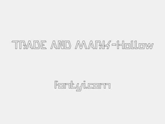 TRADE AND MARK-Hollow