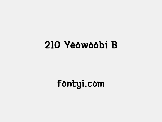 210 Yeowoobi B