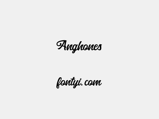 Anghones