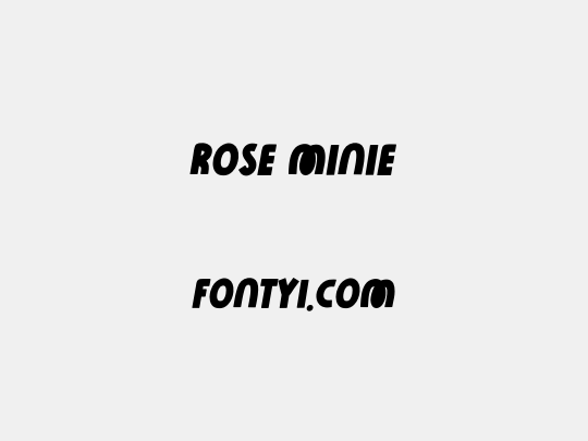 Rose Minie