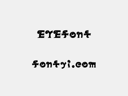 EYEfont