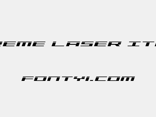 Trireme Laser Italic