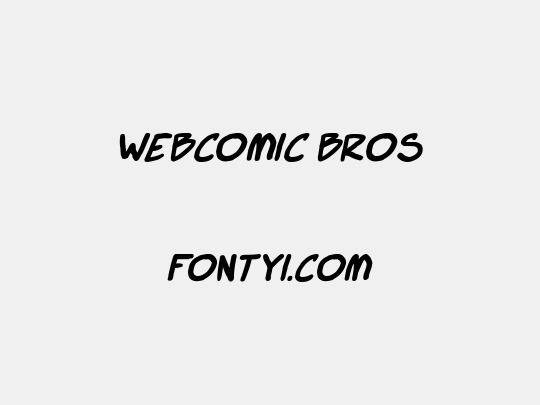 Webcomic Bros