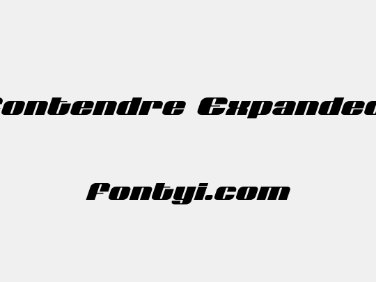 Nolo Contendre Expanded Italic