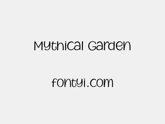 Mythical Garden