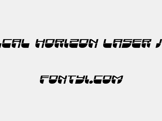Vertical Horizon Laser Italic