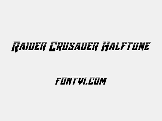 Raider Crusader Halftone