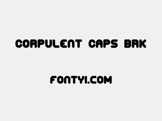 Corpulent Caps BRK