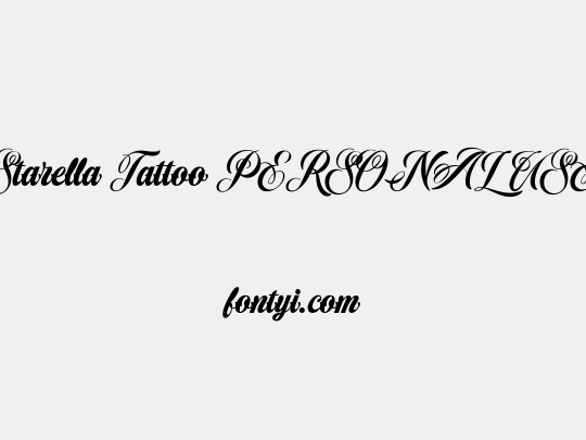 Starella Tattoo PERSONAL USE