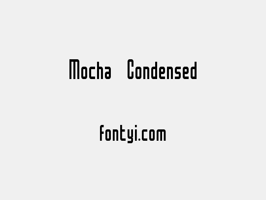 Mocha Condensed