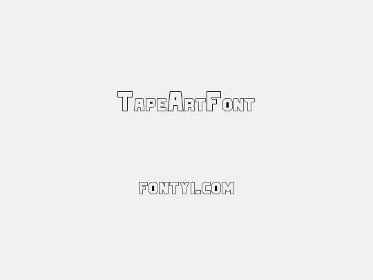 TapeArtFont