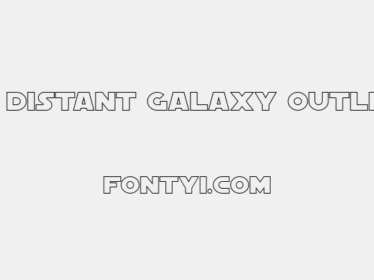 SF Distant Galaxy Outline
