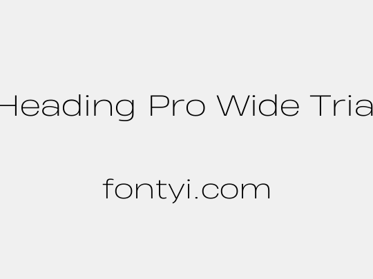 Heading Pro Wide Trial