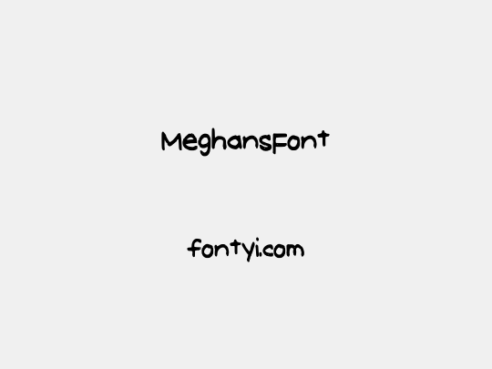 MeghansFont