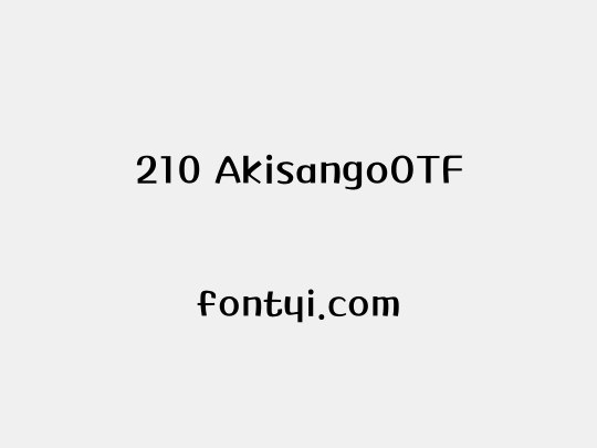 210 AkisangoOTF