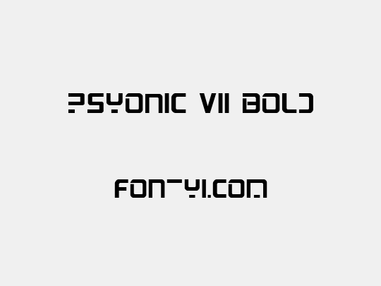 PsYonic VII Bold