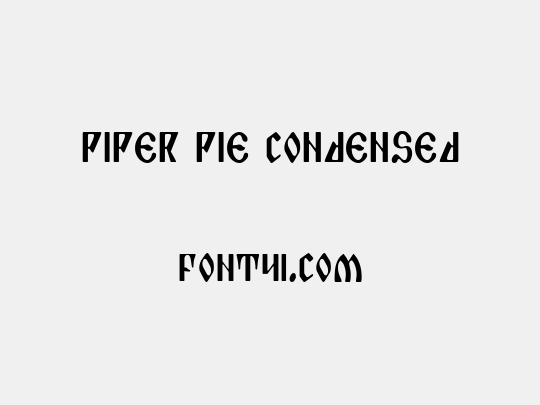 Piper Pie Condensed