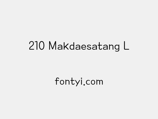 210 Makdaesatang L