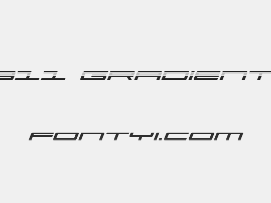 Ultra 911 Gradient Italic