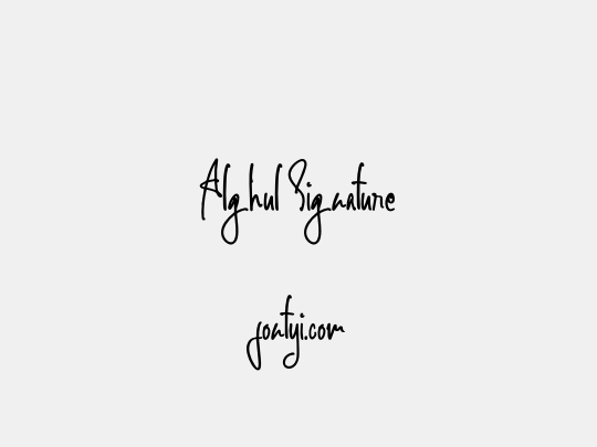 Alghul Signature