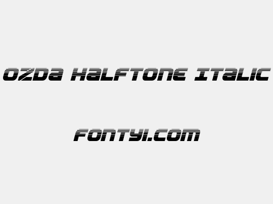 Ozda Halftone Italic
