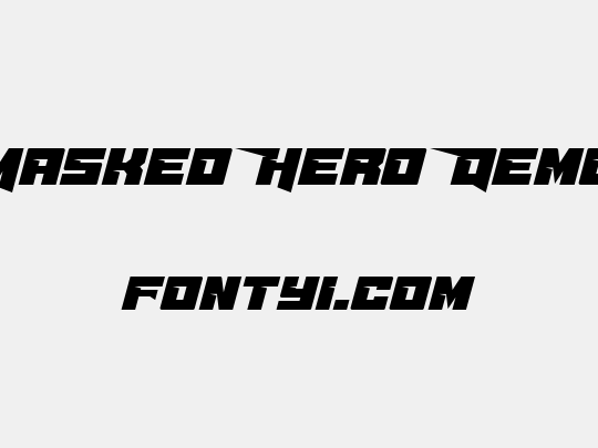 Masked Hero Demo
