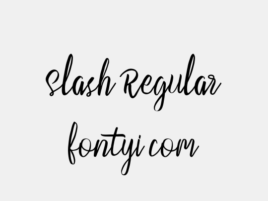 Slash Regular
