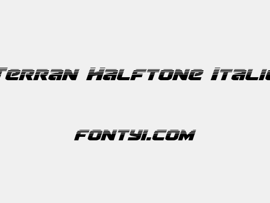 Terran Halftone Italic