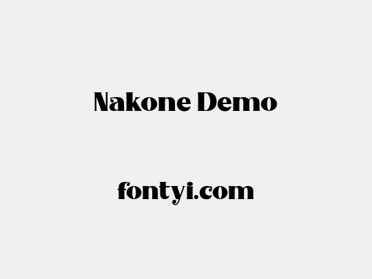 Nakone Demo