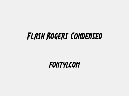 Flash Rogers Condensed
